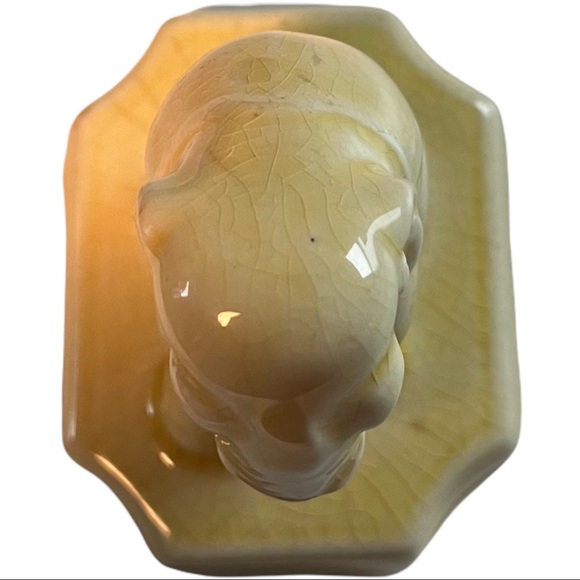 Vtg American Chinaware Corporation Ceramic Yellow Elephant Ohio USA Pottery 3.5” - Picture 6 of 9